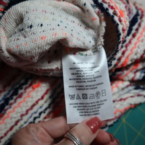 Anthropologie Postmark Sweater Womens M Quiet Luxury Eclectic Vintage-Inspired - Picture 5 of 11